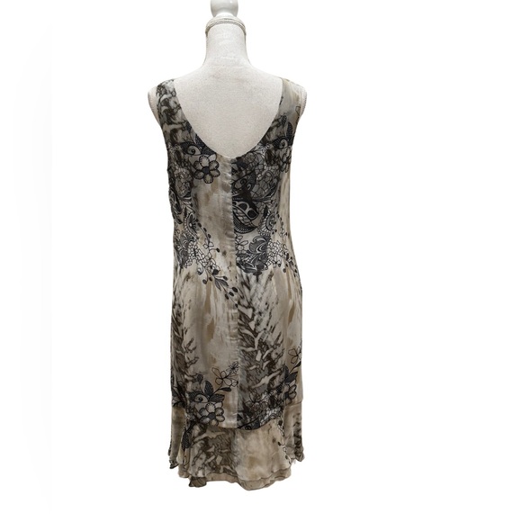 NWT Bleu D'Azur decorative shift dress.  Size 10 - Picture 4 of 10